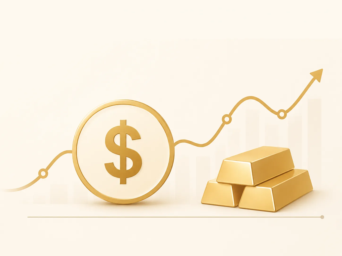 بررسی تاثیر نرخ دلار بر قیمت طلا
